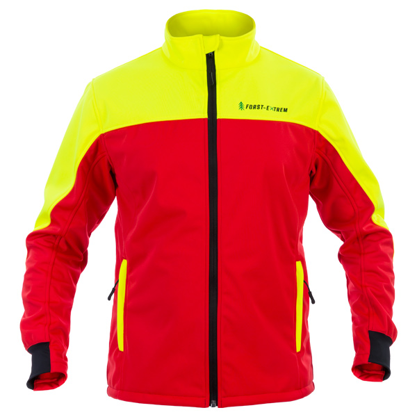 Forst-Extrem Beginner 2.0 Softshelljacke - Rot-Gelb