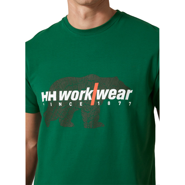 HellyHansen_Logo_Shirt_79261_460_2 Helly Hansen Graphic T-Shirt, Grün