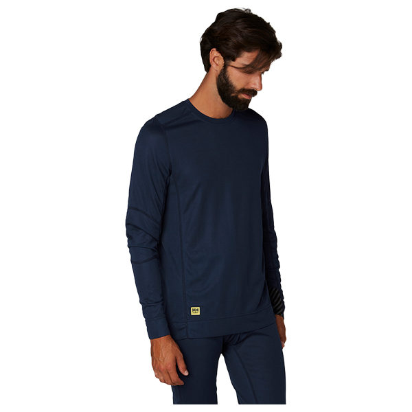 HellyHansen_LifaCrewneck_75105_590_3 Helly Hansen Lifa Crewneck Funktionsshirt langarm, Navy