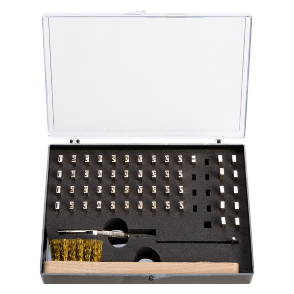 Prägetypen Sortiment "MINI" im Koffer