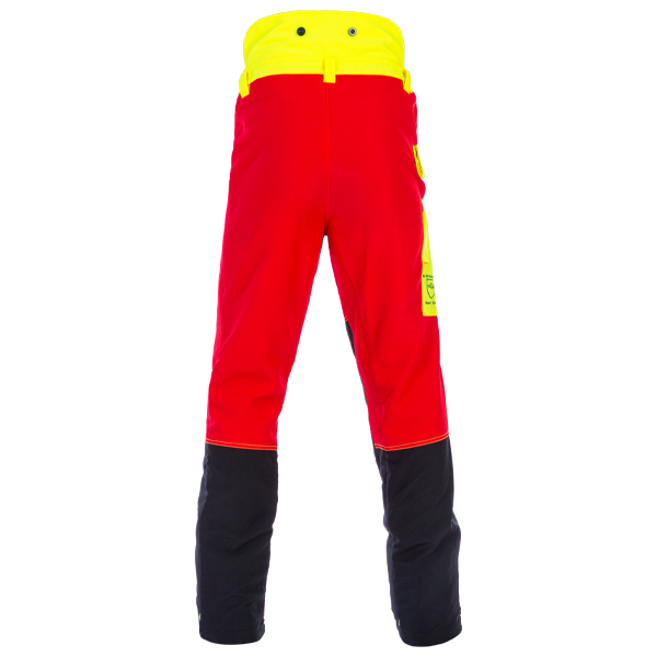 Forst_Extrem_Hose_rot_gelb Forst-Extrem Beginner 2.0 Schnittschutzhose - Rot-Gelb