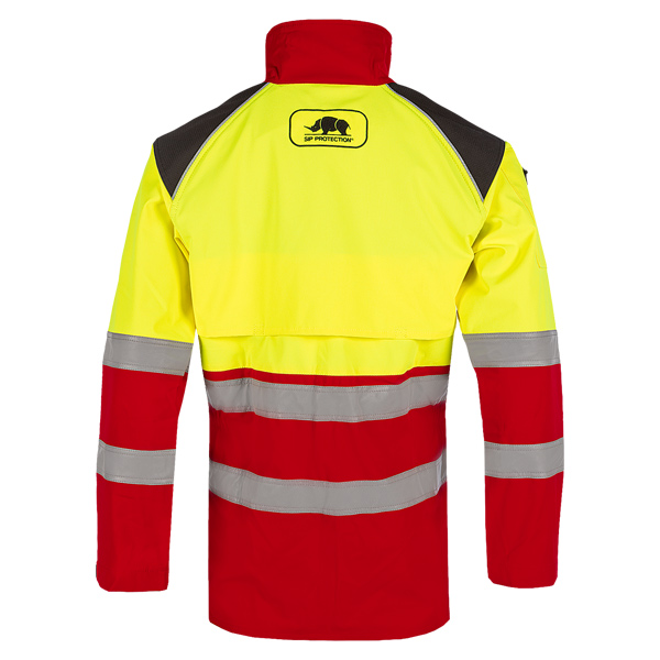 SIP Progress Forest Pro Flash Arbeitsjacke - rot - leuchtgelb