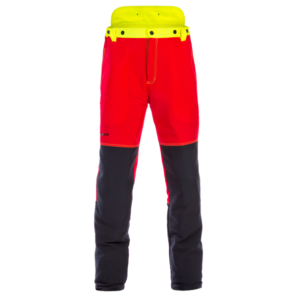 Forst_Extrem_Hose_rot_gelb_2 Forst-Extrem Beginner 2.0 Schnittschutzhose - Rot-Gelb