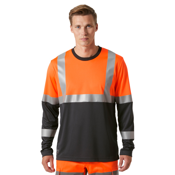 HellyHansen_Addvis_longsleeve_79255_269_3 Helly Hansen Addvis Longsleeve CL1, EN20471, Leuchtorange