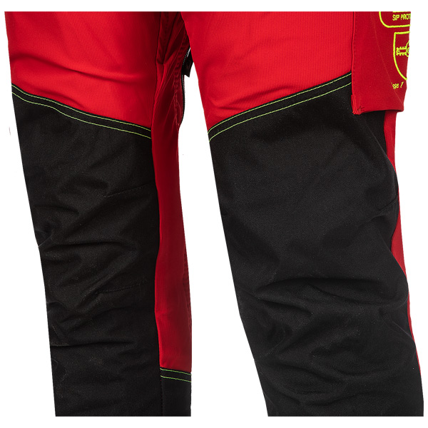 1XRP SIP ReFlex Schnittschutzhose, Schnittschutzklasse 1 (20 m/s) - Rot-Gelb