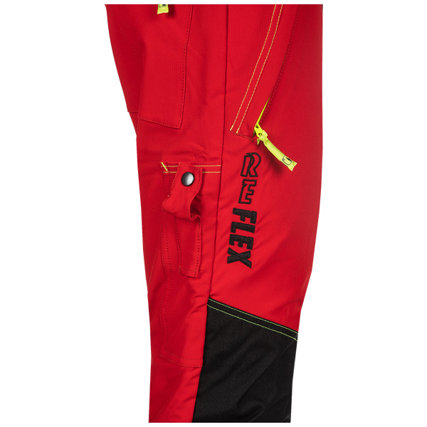 1XRP_3 SIP ReFlex Schnittschutzhose, Schnittschutzklasse 1 (20 m/s) - Rot-Gelb