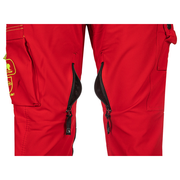 1XRP_2 SIP ReFlex Schnittschutzhose, Schnittschutzklasse 1 (20 m/s) - Rot-Gelb