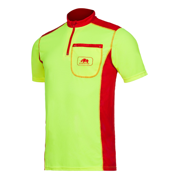 SIP Funktionsshirt kurzarm, gelb-rot