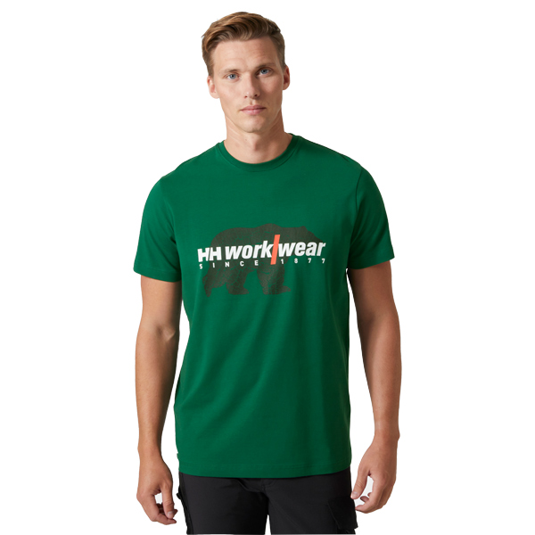 HellyHansen_Logo_Shirt_79261_460_3 Helly Hansen Graphic T-Shirt, Grün