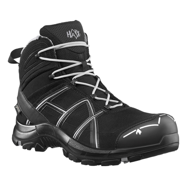 HAIX Black Eagle Safety 40.1 Mid Sicherheitsschuh schwarz-silber Schuhgröße: UK 3