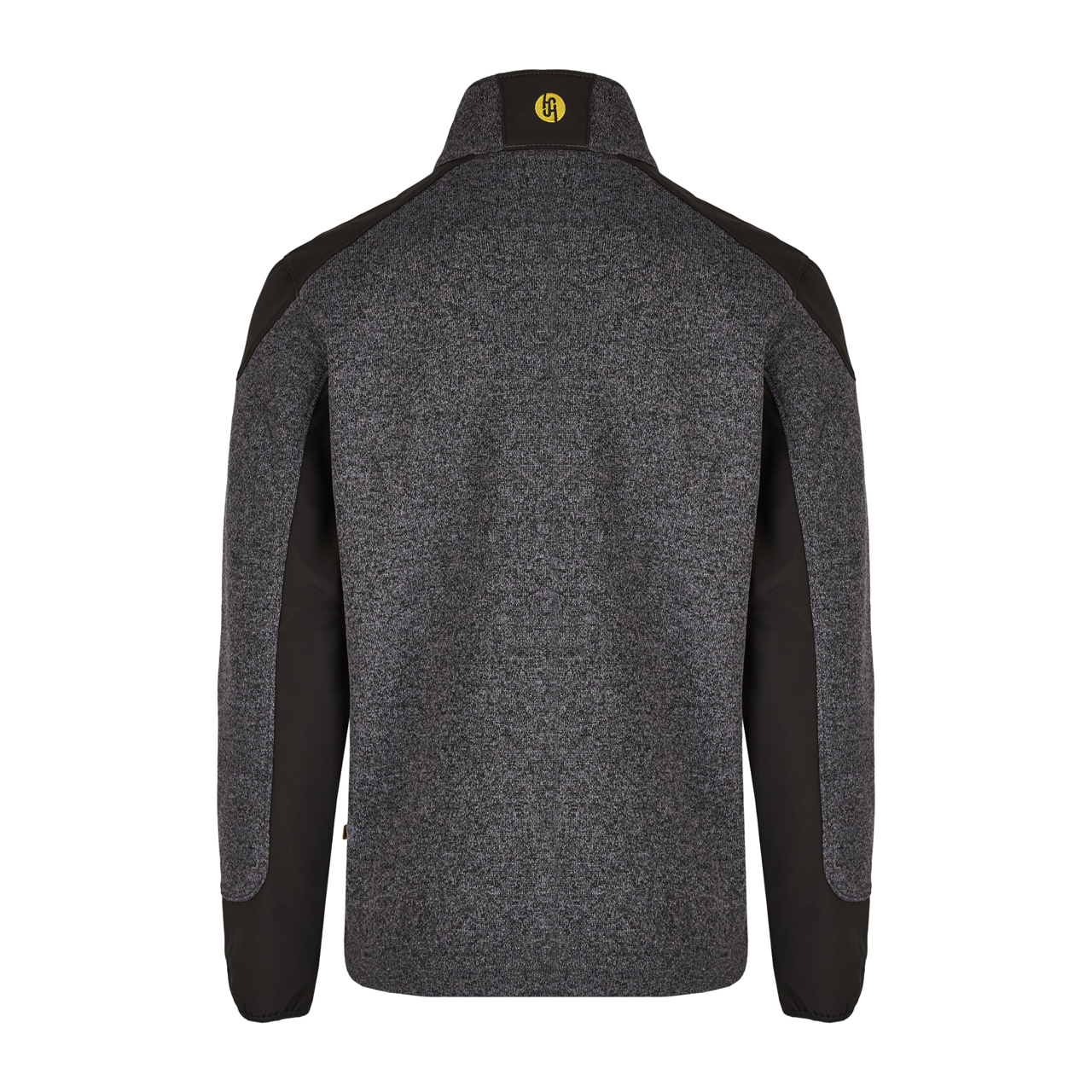 HS-80509-9074_3 Hans Schäfer Strickfleecejacke Smart - grau